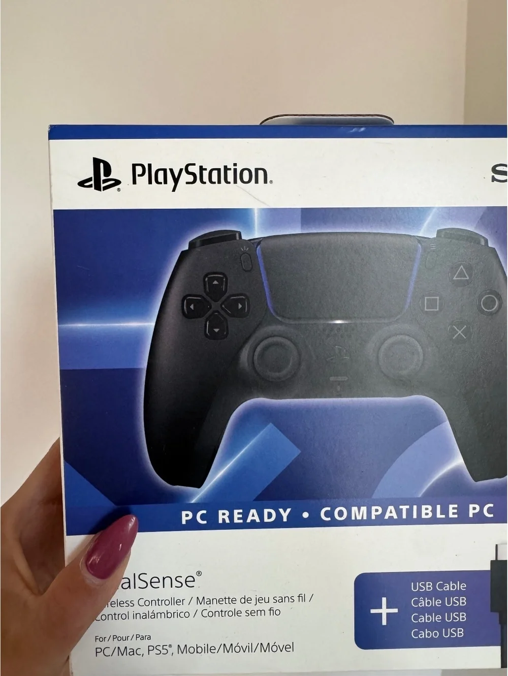 Sony PlayStation 5 DualSense Wireless Controller Midnight Black + USB Cable